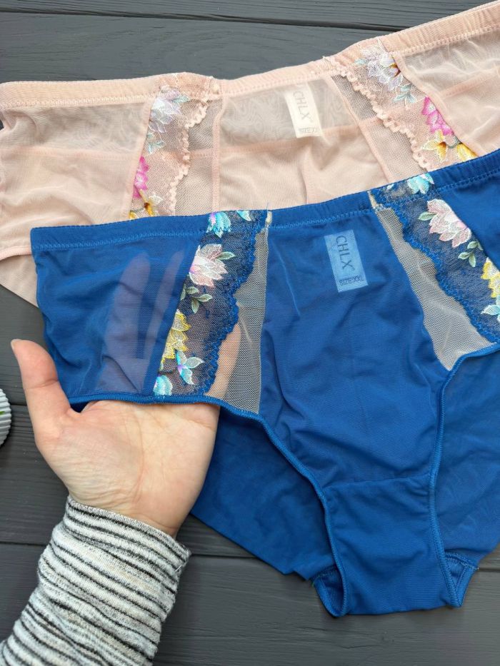 Трусики CNLX сіткові з квітами